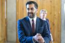 Humza Yousaf in the Scottish Parliament following his speech