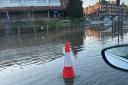 Shocking video shows major flooding on Glasgow road