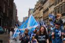 Independence supporters took to the streets on Coronation Day