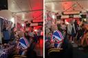 Revellers at a coronation party in West Lothian appeared to sing sectarian songs in a pub