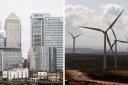 Canary Wharf banking giants like HSBC and Barclays could have their energy supplied from a Scottish wind farm