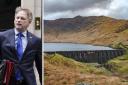 UK Net Zero Secretary Grant Shapps, and a shot of the Cruachan energy project, which could be expanded
