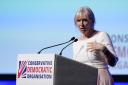 Nadine Dorries gives a speech during the Conservative Democratic Organisation conference at Bournemouth International Centre