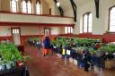 Eve Dickinson, president of Musselburgh Horticultural Society, at last year's plant sale which sold out in under one hour
