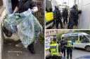 In Pictures: Inside the DRUGS raids across Glasgow as £1m worth taken off streets