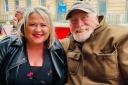 Famous Bankie James Cosmo was snapped enjoying an afternoon with his 'Nightsleeper' co-stars in Glasgow