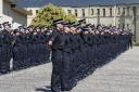 Police Scotland officers prepare to take their oath of office at Tulliallan in 2022