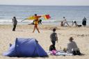 Emergency services attended the scene at Bournemouth beach and 10 people were recovered from the water