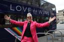 Glasgow's new Pride buses were launched at a celebration outside the council chambers on Thursday