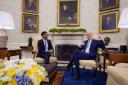 Prime Minister Rishi Sunak (left) attends a bilateral meeting with US President Joe Biden (Niall Carson/PA)