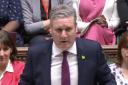 Keir Starmer was spotted wearing a green heart at today's PMQs