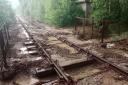 The West Highland Line has was damaged by severe flooding on Monday night