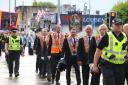 Thousands of Orange Order members, bands and their followers took to the streets of Glasgow for the biggest parade of the year