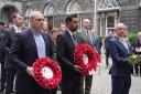 Humza Yousaf takes part in the ceremony