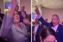 Nigel Farage and Priti Patel were spotted singing at the Tory Party conference