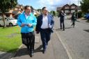 Scottish Tory chair Craig Hoy campaigning with Rutherglen and Hamilton West by-election candidate Thomas Kerr