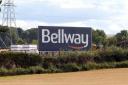The sign was erected last July at Bellway Homes’ Elphinstone development