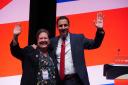 Scottish Labour leader Anas Sarwar and Jackie Baillie MSP during the UK Labour Party Conference in Liverpool