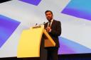 Humza Yousaf made the announcement about council tax at the SNP conference