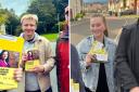 The two campaiging in Scotland's most recent by-election (Left: Ross Clark. Right: Dionne Hossack)