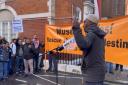 A protester who called for 'jihad' outside the Egyptian Embassy in London last week