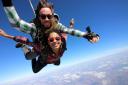 Skydiving certainly makes an unusual Christmas gift