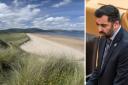 First Minister Humza Yousaf was asked about approved plans for a golf course at the protected Coul Links site