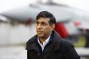 Prime Minister Rishi Sunak during a visit to the RAF Lossiemouth military base in Moray