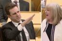 Labour MSP Daniel Johnson shocked Finance Secretary Shona Robison after signalling for her to sit down and stop talking