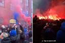 Cops investigating fans with pyrotechnics at Ibrox before Celtic clash