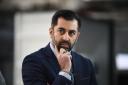 First Minister Humza Yousaf during a visit to Built Environment - Smarter Transformation (BE-ST) at Hamilton International Technology Park in Blantyre