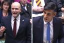 Stephen Flynn clashed with Rishi Sunak over bankers bonuses at PMQs