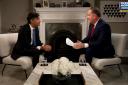 Piers Morgan interviewing Prime Minister Rishi Sunak