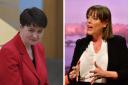 Ruth Davidson (left) is to appear on a new podcast with Labour MP Jess Phillips (right)