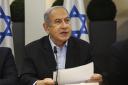 Benjamin Netanyahu speaking at a cabinet meeting