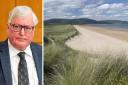 Fergus Ewing has backed a US billionaire's plans to build a golf course on a protected Scottish site