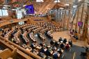 The chamber of the Scottish Parliament