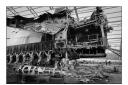 Fuselage of destroyed Antonov in hanger. Picture: David Pratt