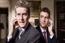 Paul Higgins with Peter Capaldi in The Thick Of It