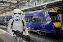The Scottish Stormtrooper was approached by police after reports were made that he was carrying a 'firearm'