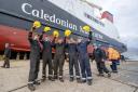 Apprentice shipbuilders were at the Port Glasgow yard for the launch