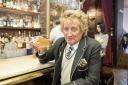 Rod Stewart surprised diners before heading to the football on Saturday