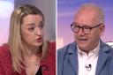 BBC host Laura Kuenssberg was accused of pushing 'gossip' by writer John O'Farrell