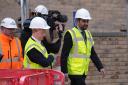 First Minister Humza Yousaf during a visit to the Hillcrest Homes housing development in Dundee,