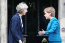 Theresa May has placed herself on a higher footing than Nicola Sturgeon. Photograph: PA