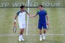 Former British No 1 Tim Henman with recently ousted world No 1 Andy Murray
