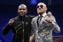 McGregor (right) was beaten by Mayweather in 10 rounds. Photograph: Getty