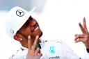World champion Lewis Hamilton reminded his rival of an overtaking manoeuvre when the pair appeared together