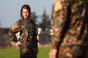 A fighter from the Kurdish women's protection units (YPJ)