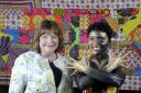 Culture Secretary Fiona Hyslop with Scottish Kenyan storyteller Mara Menzies